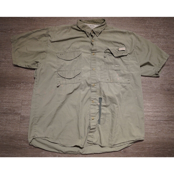 Vintage Columbia PFG Shirt Mens Extra‎ Large Long Sleeve Fishing Vented Hiking - Picture 1 of 11